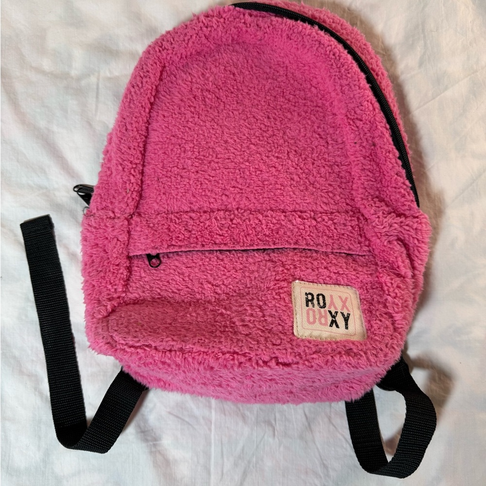 Roxy Fuzzy Pink Backpack